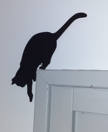 Décoration de porte - Chat